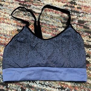 MTA Sport Black and Blue Sports Bra